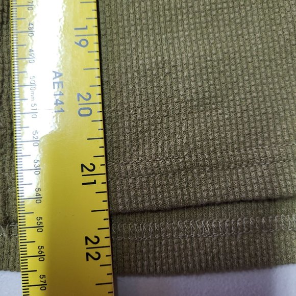 New We the Free People XS‎ Shirt Mikah Layering Cuff Thermal Top Army Combo - Picture 14 of 14